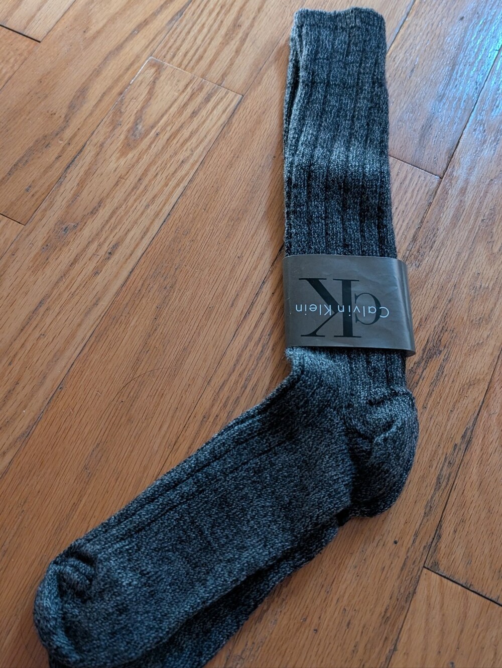 New CK Thick Thermal Crew Socks - Gray